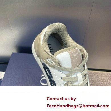 Dior Beige and White Smooth Calfskin B57 Low-Top Sneaker 2024