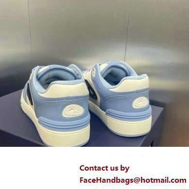 Dior Light Blue and White Smooth CalfskinB57 Low-Top Sneaker 2024