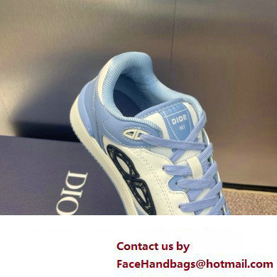 Dior Light Blue and White Smooth CalfskinB57 Low-Top Sneaker 2024