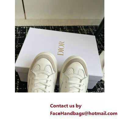 Dior White Calfskin and Suede Star Platform Sneaker 2024