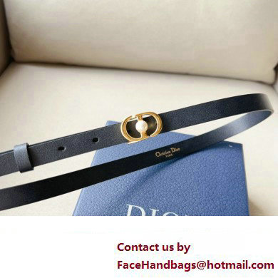 Dior Width 1.5cm 30 Montaigne Jolie Belt in Smooth Calfskin Black/Gold 2024 - Click Image to Close