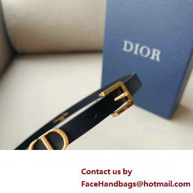 Dior Width 1.5cm Pouch Belt with Chain Black 02 2024