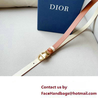 Dior Width 2cm Forever Reversible Belt in Smooth Calfskin Brown/Gold 2024