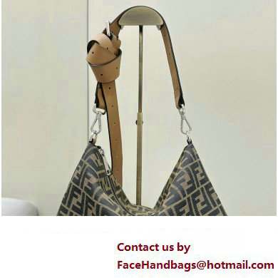 Fendi After crossbody bag Brown FF fabric 2024