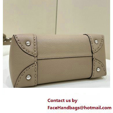 Fendi By The Way Medium Bag Dove gray Selleria with hand-sewn topstitches 2024