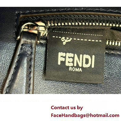 Fendi Medium Baguette Bag Midnight blue Selleria with oversize topstitching 2024