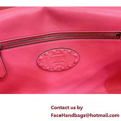 Fendi Medium Baguette Bag Pink Selleria with oversize topstitching 2024