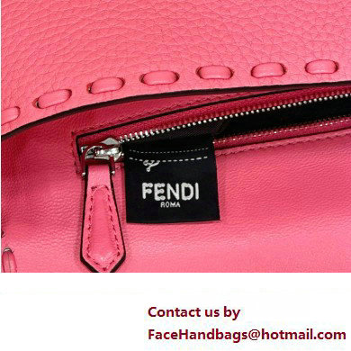 Fendi Medium Baguette Bag Pink Selleria with oversize topstitching 2024