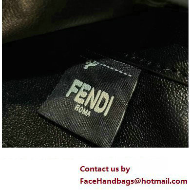 Fendi Mini Baguette Bag Black Selleria with 309 hand-sewn topstitches 2024