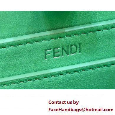 Fendi Peekaboo ISeeU Petite Bag in nappa Leather Acid Green 2024