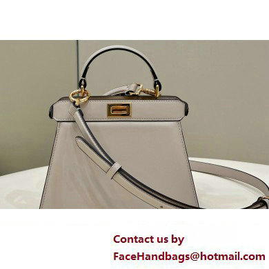 Fendi Peekaboo ISeeU Petite Bag in nappa Leather Dove Gray 2024 - Click Image to Close