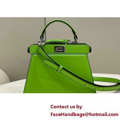 Fendi Peekaboo ISeeU Petite Bag in nappa Leather Green 2024 - Click Image to Close