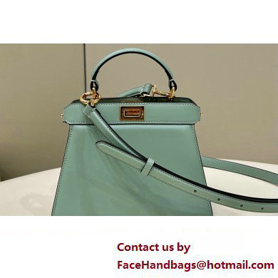 Fendi Peekaboo ISeeU Petite Bag in nappa Leather Light Green 2024 - Click Image to Close