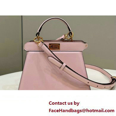 Fendi Peekaboo ISeeU Petite Bag in nappa Leather Light Pink 2024