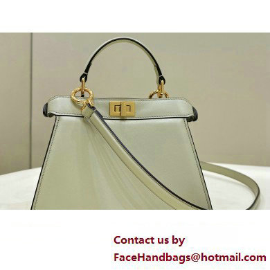 Fendi Peekaboo ISeeU Petite Bag in nappa Leather Pale Green 2024