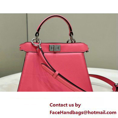 Fendi Peekaboo ISeeU Petite Bag in nappa Leather Pink 2024