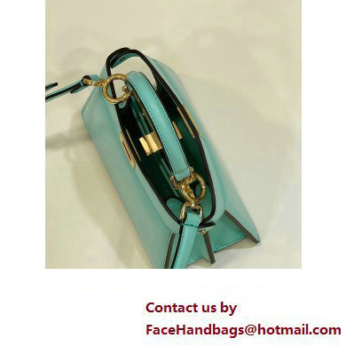 Fendi Peekaboo ISeeU Petite Bag in nappa Leather Turquoise Green 2024