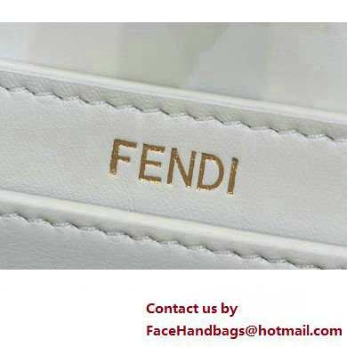 Fendi Peekaboo ISeeU Petite Bag in nappa Leather White 2024