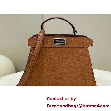 Fendi Peekaboo ISeeU Small Bag Brown Selleria with topstitches 2024