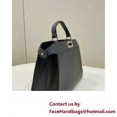 Fendi Peekaboo ISeeU Small Bag Dark Gray Selleria with topstitches 2024