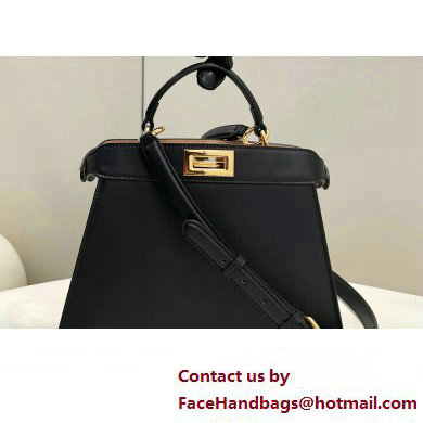 Fendi Peekaboo ISeeU Small Bag in nappa Leather Black 2024 - Click Image to Close