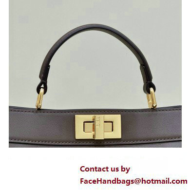 Fendi Peekaboo ISeeU Small Bag in nappa Leather Coffee 2024