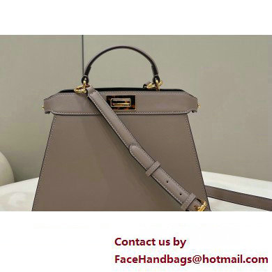 Fendi Peekaboo ISeeU Small Bag in nappa Leather Dove Gray 2024