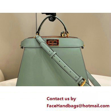 Fendi Peekaboo ISeeU Small Bag in nappa Leather Light Green 2024 - Click Image to Close