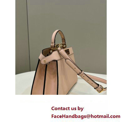 Fendi Peekaboo ISeeU Small Bag in nappa Leather Nude Pink 2024