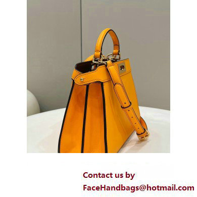 Fendi Peekaboo ISeeU Small Bag in nappa Leather Orange 2024 - Click Image to Close