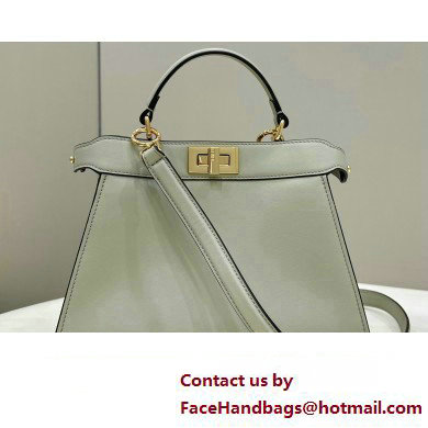 Fendi Peekaboo ISeeU Small Bag in nappa Leather Pale Green 2024 - Click Image to Close