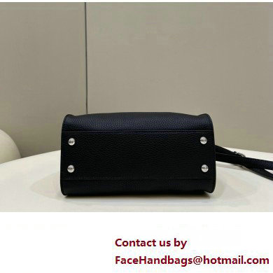 Fendi iconic Peekaboo Mini Bag black Selleria with topstitches 2024