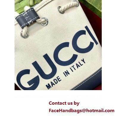 GUCCI Mini shoulder bag with Gucci print 777166 BLACK 2024