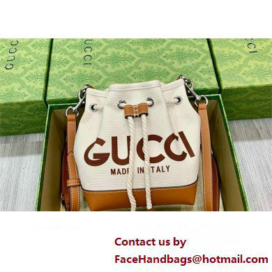 GUCCI Mini shoulder bag with Gucci print 777166 BROWN 2024