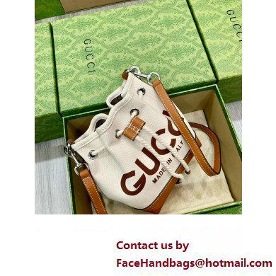 GUCCI Mini shoulder bag with Gucci print 777166 BROWN 2024