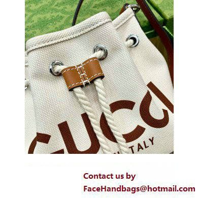 GUCCI Mini shoulder bag with Gucci print 777166 BROWN 2024