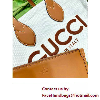 GUCCI Mini tote bag with Gucci print 772144 BROWN 2024