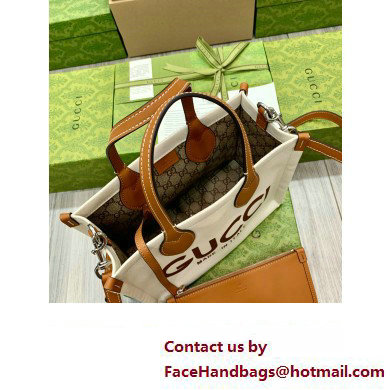 GUCCI Mini tote bag with Gucci print 772144 BROWN 2024