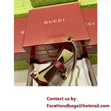 Gucci Jackie Notte mini bag 782889 BURGUNDY 2024