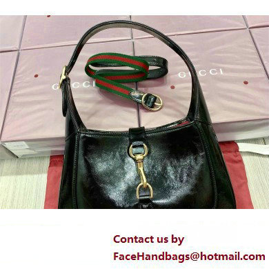 Gucci Jackie small shoulder bag 782849 IN BLACK patent leather 2024