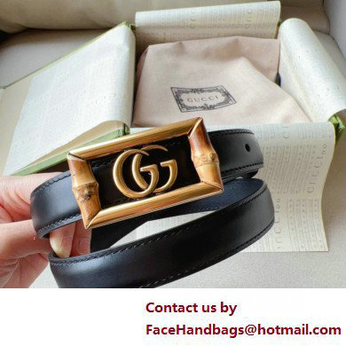 Gucci Width 2cm Belt with Double G buckle and bamboo 768464 01 2024