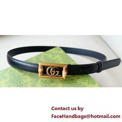 Gucci Width 2cm Belt with Double G buckle and bamboo 768464 01 2024