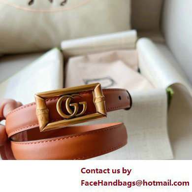 Gucci Width 2cm Belt with Double G buckle and bamboo 768464 02 2024