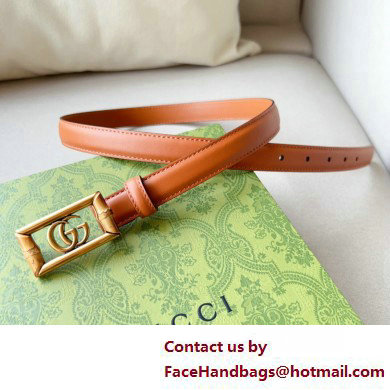 Gucci Width 2cm Belt with Double G buckle and bamboo 768464 02 2024