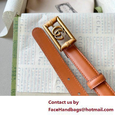 Gucci Width 2cm Belt with Double G buckle and bamboo 768464 02 2024