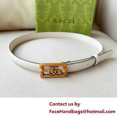 Gucci Width 2cm Belt with Double G buckle and bamboo 768464 03 2024