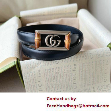 Gucci Width 2cm Belt with Double G buckle and bamboo 768464 04 2024