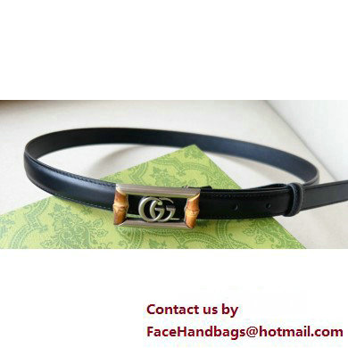 Gucci Width 2cm Belt with Double G buckle and bamboo 768464 04 2024