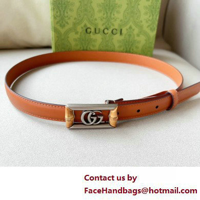 Gucci Width 2cm Belt with Double G buckle and bamboo 768464 05 2024