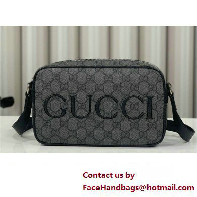 Gucci mini shoulder bag in black GG Supreme canvas 768391 2024